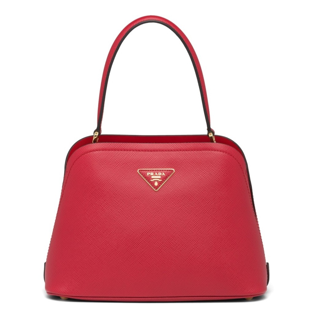Prada Matinee Mini Bag In Red Saffiano Leather IAMBS242082 Outlet Sales