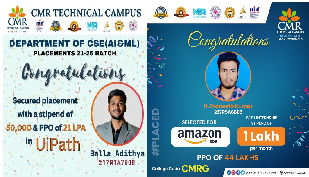 computer science and engineering | artificial intelligence and machine learning | hyderabad - CMR Technical Campus