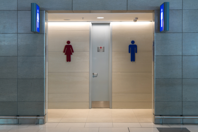 Smart Restroom Management with Door Detection Devices