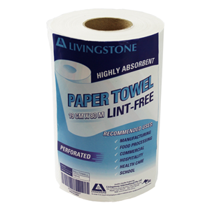 LIV Paper Towels 19cm x 80m Lint-Free Perforated